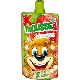 Tyrelė Kubuš bananų-braškių-morkų 0.1kg