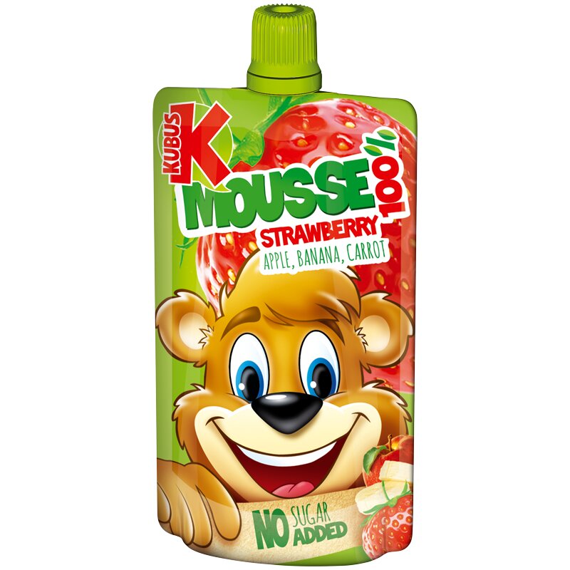 Tyrelė Kubuš bananų-braškių-morkų 0.1kg