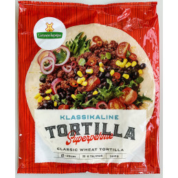 Klasikinė apvali kvietinė tortilija, 360g