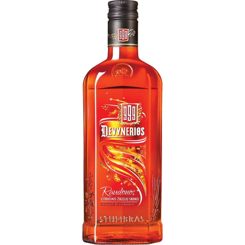 Trauktinė  Raudonos devynerios  (35%), 350 ml