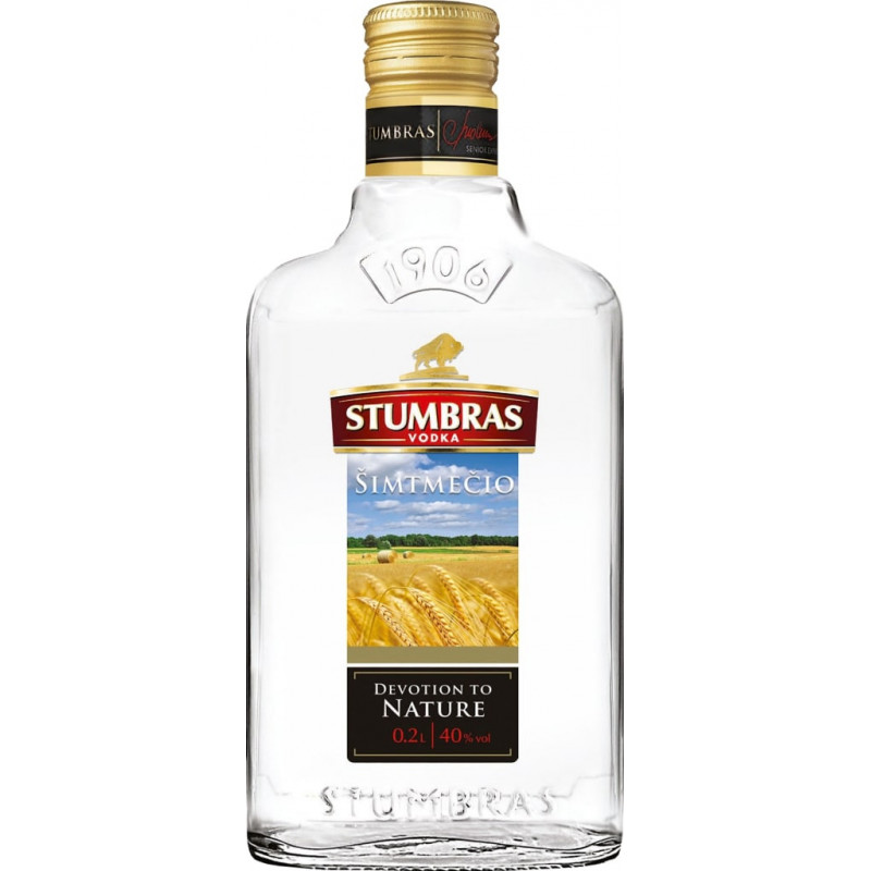 Šimtmečio degtinė Stumbras (40%), 200 ml