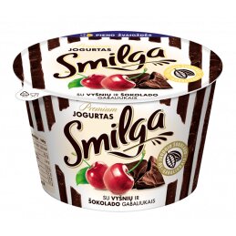 Jogurtas SMILGA PREMIUM su vyšniomis 200g