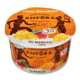 Jogurtas Graikiška Amfora 150g su mangais 3.1%