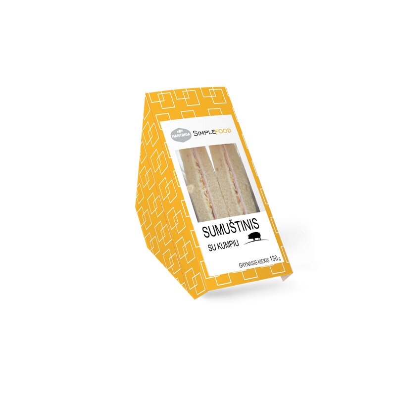 Sumuštinis  SIMPLE FOOD  su kumpiu 130g