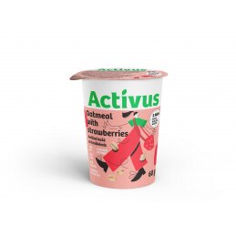 Avižinė košė  Activus  su braškėmis 60g, Kauno grūdai