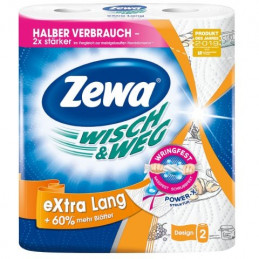 Popieriniai rankšluosčiai Zewa Wisch&Weg Extra Lang 2rit.