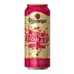 Gazuotas aromatizuotas sidras  Vilkmergės  ROSE (5.0%), 500 ml