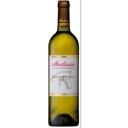 Baltas sausas vynas Malesan  Vin de France blanc (11.5%), 750 ml