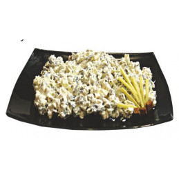 Keptos duonos ir pupelių salotos