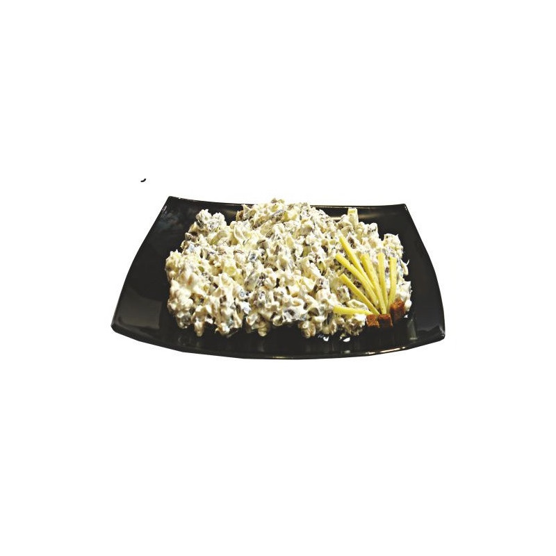 Keptos duonos ir pupelių salotos