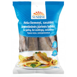 Glazuruotos Argentininės Jūrinės lydekos be galvų be uodegų gryn.svoris0.8kg/1kg