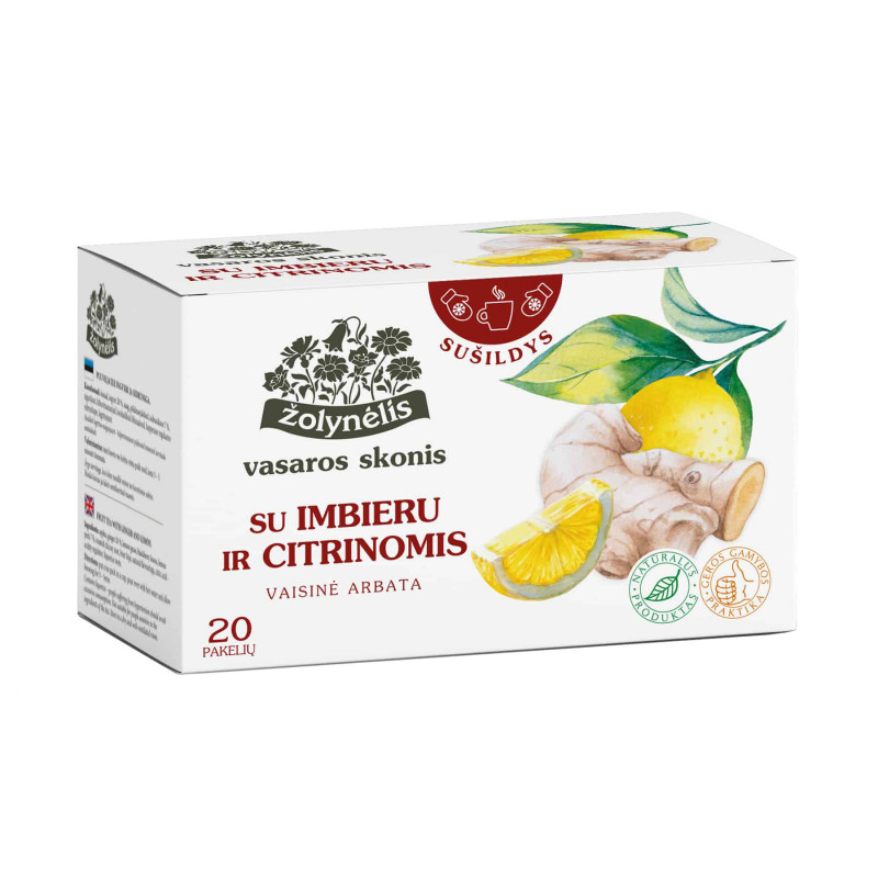 Vaisinė arbata su imbieru ir citrinomis 40g Žolynėlis