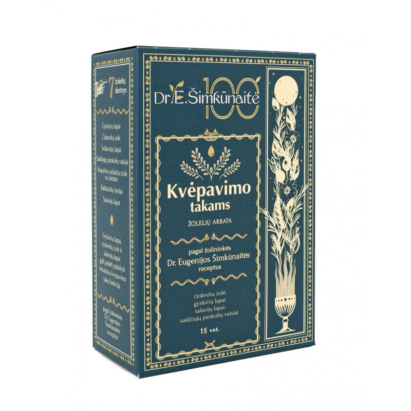 Žolelių arbata Kvėpavimo takams2g*15vnt Dr.Šimkūnaitės