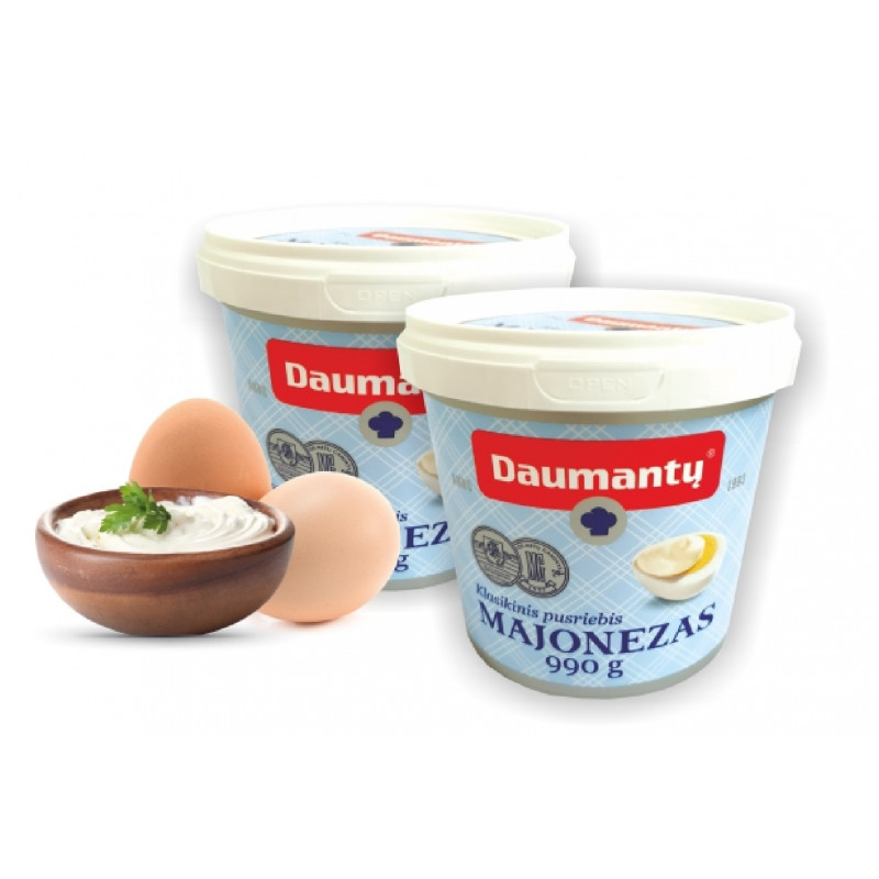 Majonezas  Daumantų  Klasikinis, pusriebis 990g