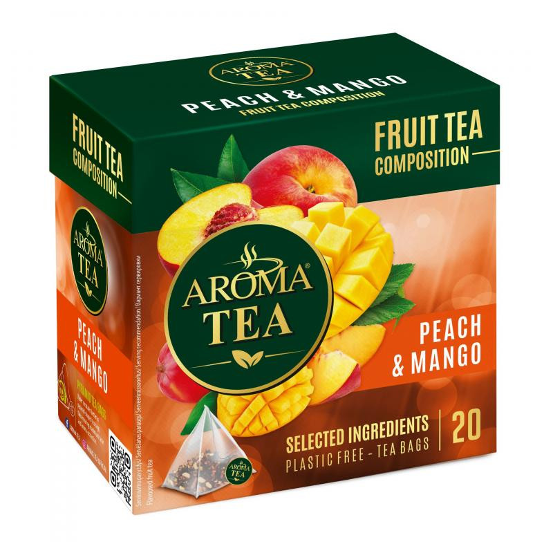 Arbata  Aroma Tea  persikų ir mangų skonio  20*2g(40g)