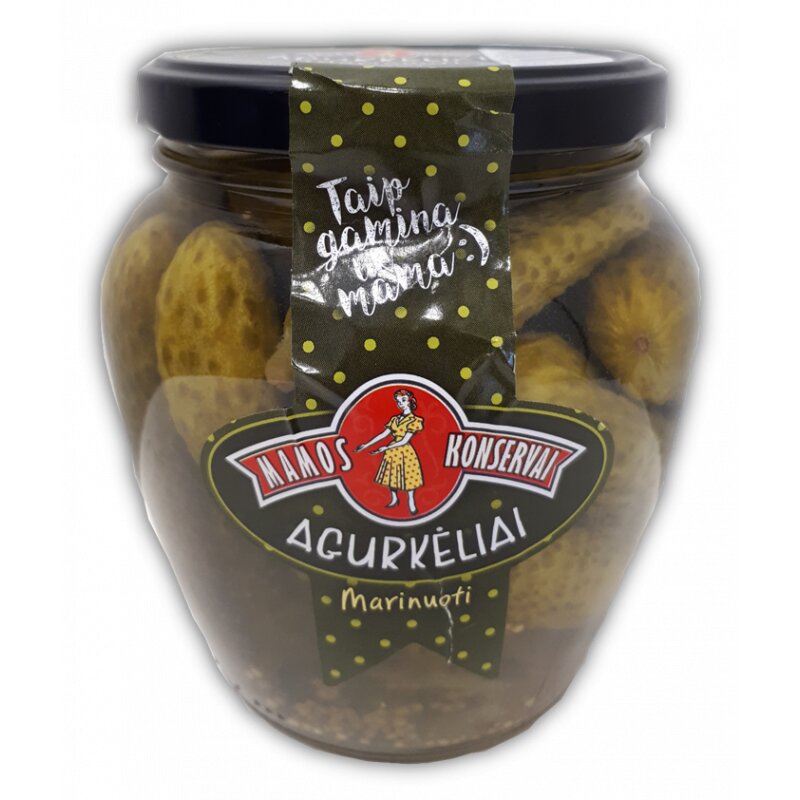 Marinuoti agurkėliai  Mamos konservai  530g/290g