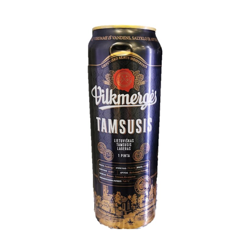 Alus Vilkmergės Tamsusis  (5%), 568 ml