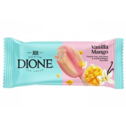 Ledai  Dione  90ml/70g vanilinis mangų -pasiflorų plombyras
