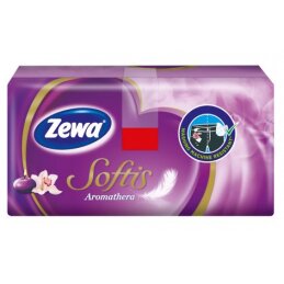 Vienkartinės nosinaitės Zewa Softis Aromatherapy, 1vnt