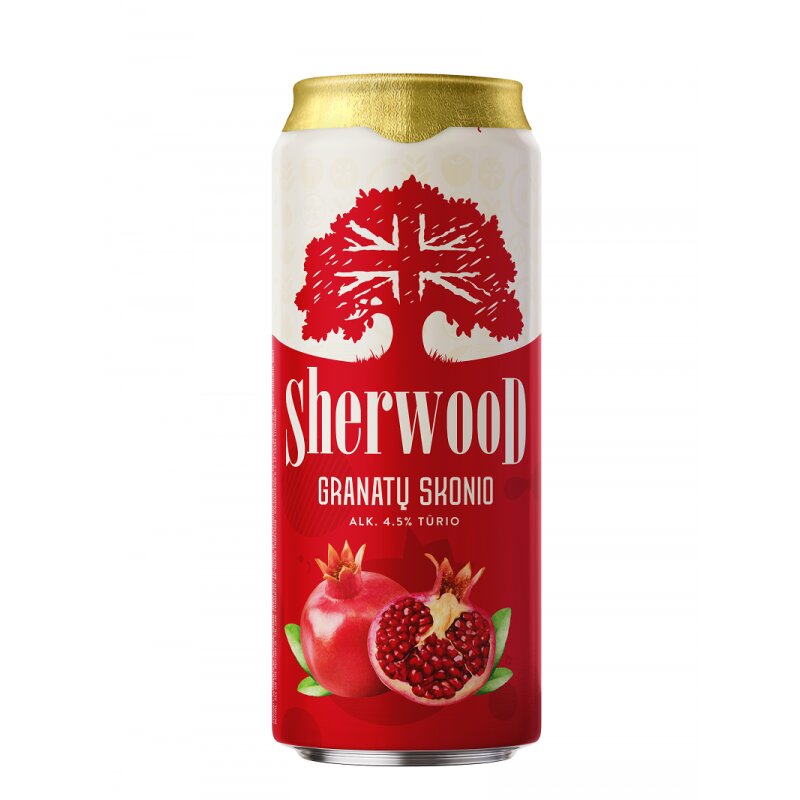 Alaus kokteilis Sherwood granatų skonio (4.5%), 500 ml