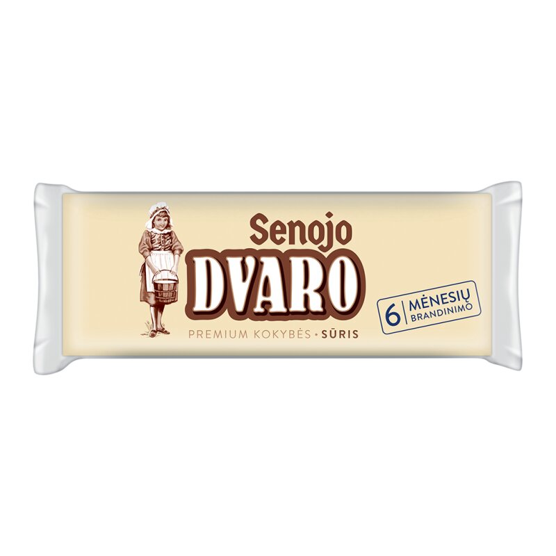 Fermentinis sūris Senojo Dvaro  200g 45%, brandintas 6 mėnesius