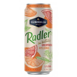 Alaus kokteilis  Gubernija  Radler Grapefrutų - Apelsinų su sultimis (2.5%), 500 ml