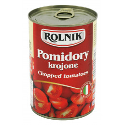 Konservuoti  pomidorų gabaliukai  Rolnik 400g