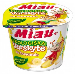 Varškytė Miau  100g su bananais