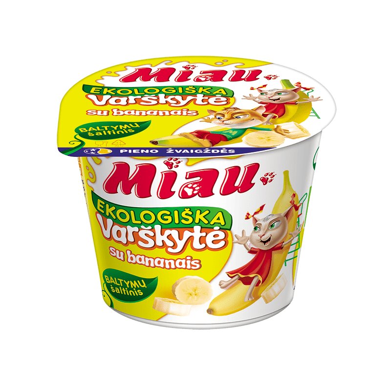 Varškytė Miau  100g su bananais