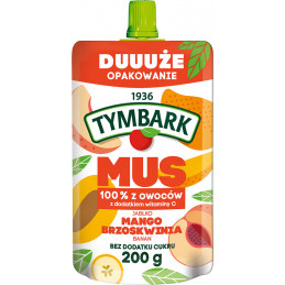 Tyrelė  Tymbark  obuolių, mangų, persikų, bananų 200g