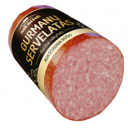 Karštai rūkytas servelatas  Gurmanų   Mažeikių mėsinė,1kg