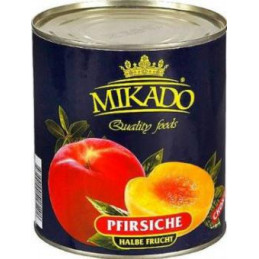 Konservuotos persikų puselės Mikado 825g