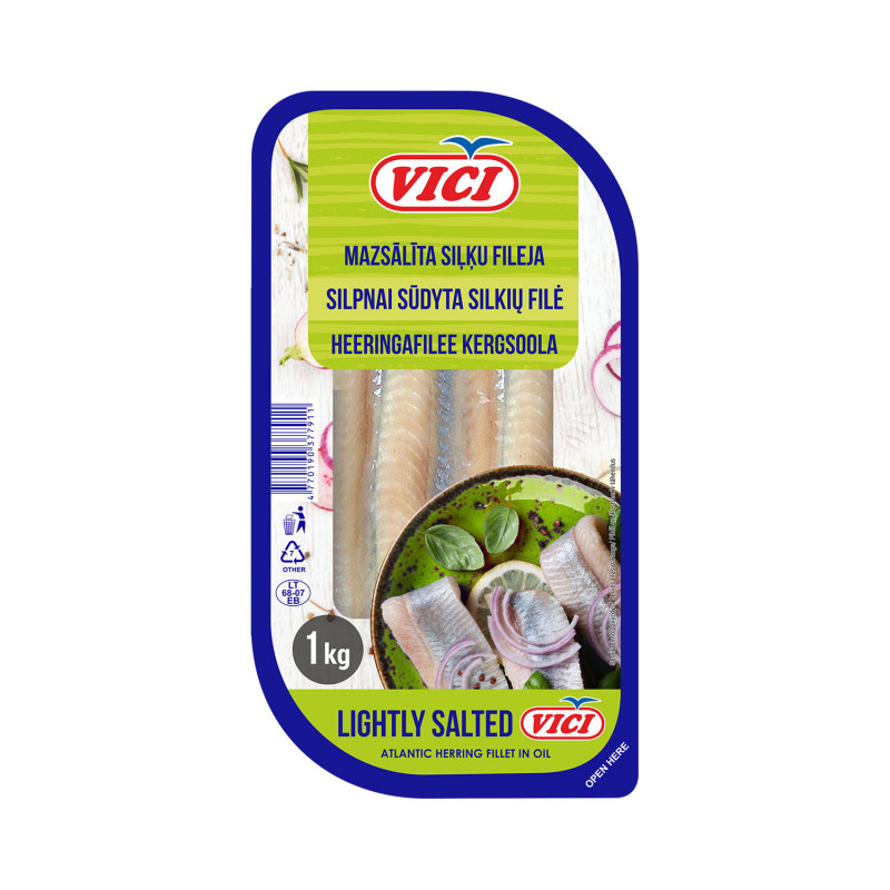 Silpnai sūdyta silkių filė VIČI 1kg