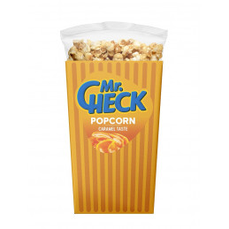 Spraginti kukurūzai "Mr. Check" 200g karamelizuoti su dėžute