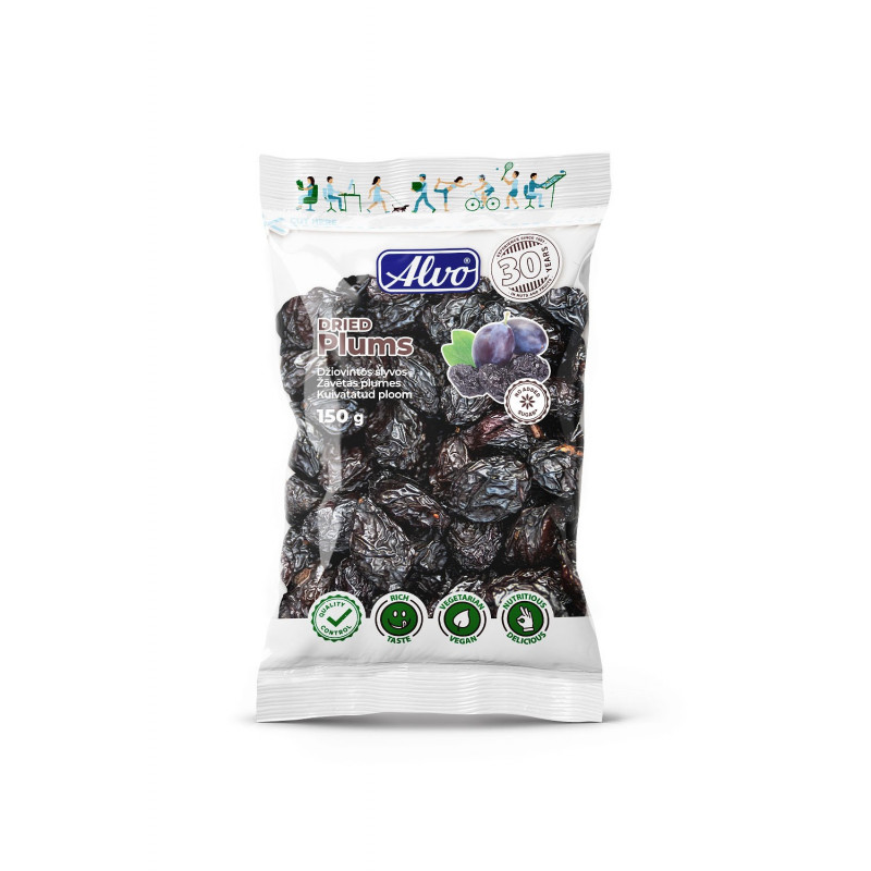 Džiovintos slyvos ''Alvo'' be kauliukų,150g