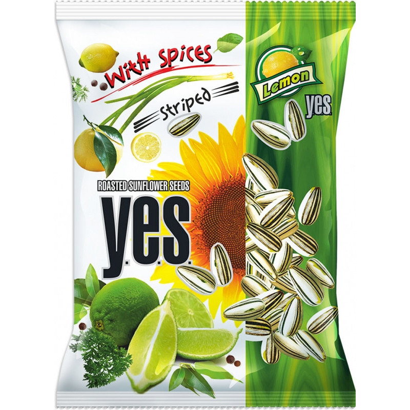 Y.E.S. saulėgrąžos 150g citrinos skonio