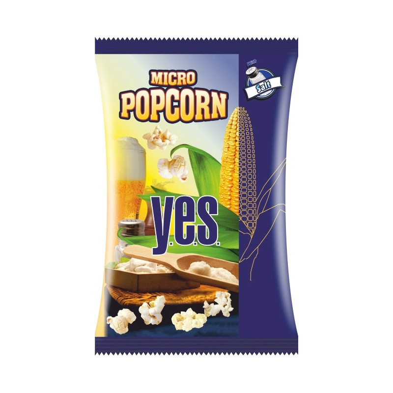Kukurūzai spraginamieji Y.E.S su druska, 90g