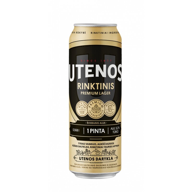 Alus Utenos Rinktinis (5.2%), 568 ml
