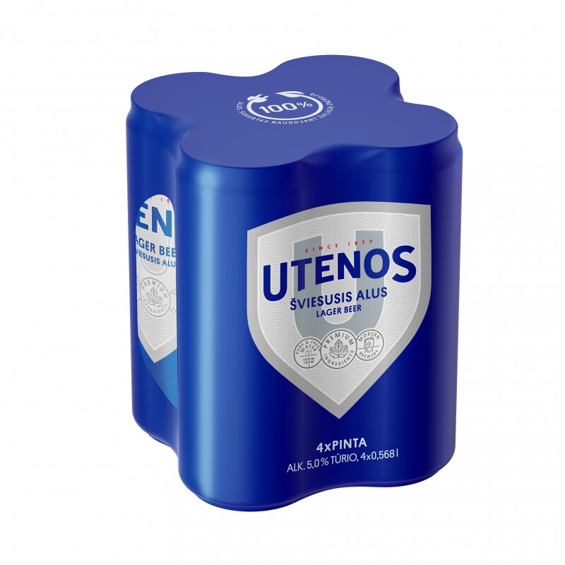 Alus  Utenos  Utenos (5.0%), 4x568ml