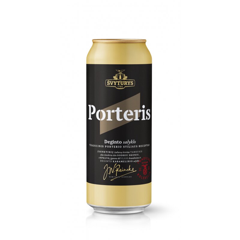 Alus  Švyturys  Porteris Deginto salyklo (6,9%), 500 ml