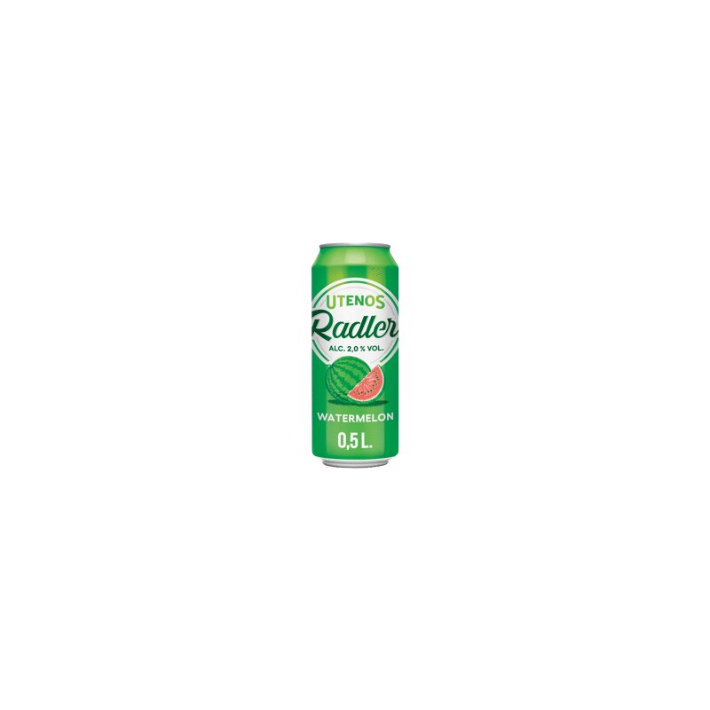 Gazuotas alaus kokteilis  Radler Watermelon  (2%), 500 ml