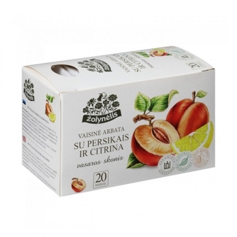 Arbata  Žolynėlis  su persikais ir citrina, 40g (20vnt.)
