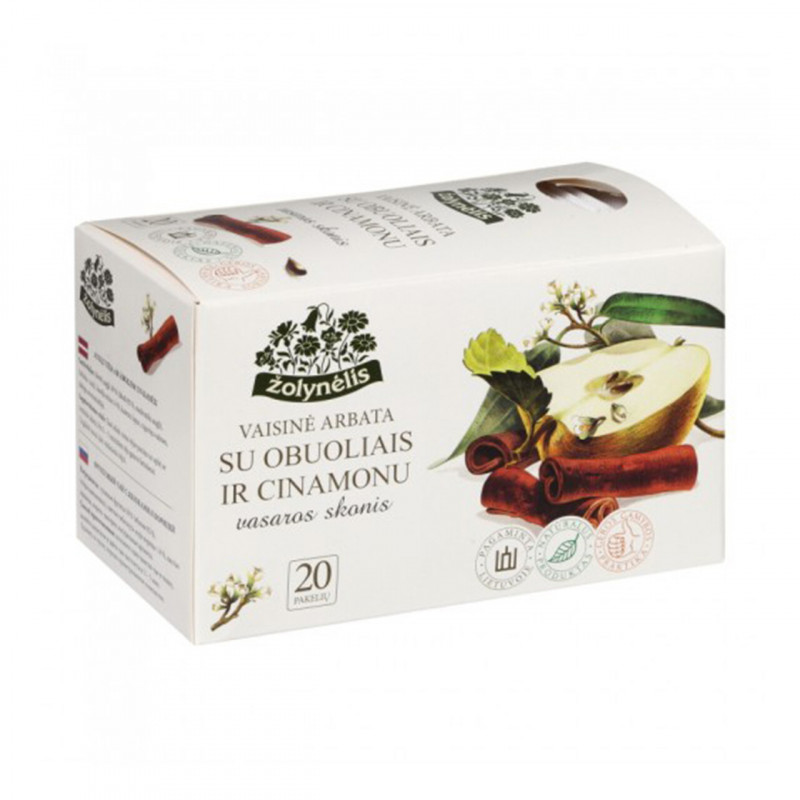 Arbata  Žolynėlis  su obuoliais ir cinamonu,  2.5g*20vnt.