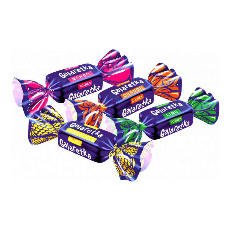 Glaistyti želiniai saldainiai  Galaretka