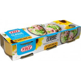 Dryžųjų tunų gabaliukai aliejuje Viči 3*80