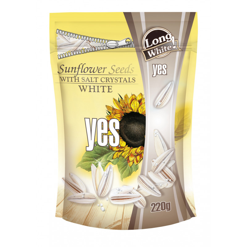Kepintos baltos saulėgrąžos Y.E.S Premium 220g su druska