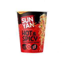 Greitai paruošiami makaronai aštrūs SunYan Asian 65g