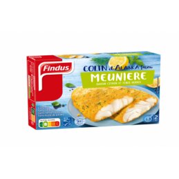 Rudagalvių menkių filė''Findus''džiūvėsiuose su žolelėmis šaldyta,250g