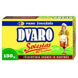 Sviestas Dvaro  82% riebumo,150g