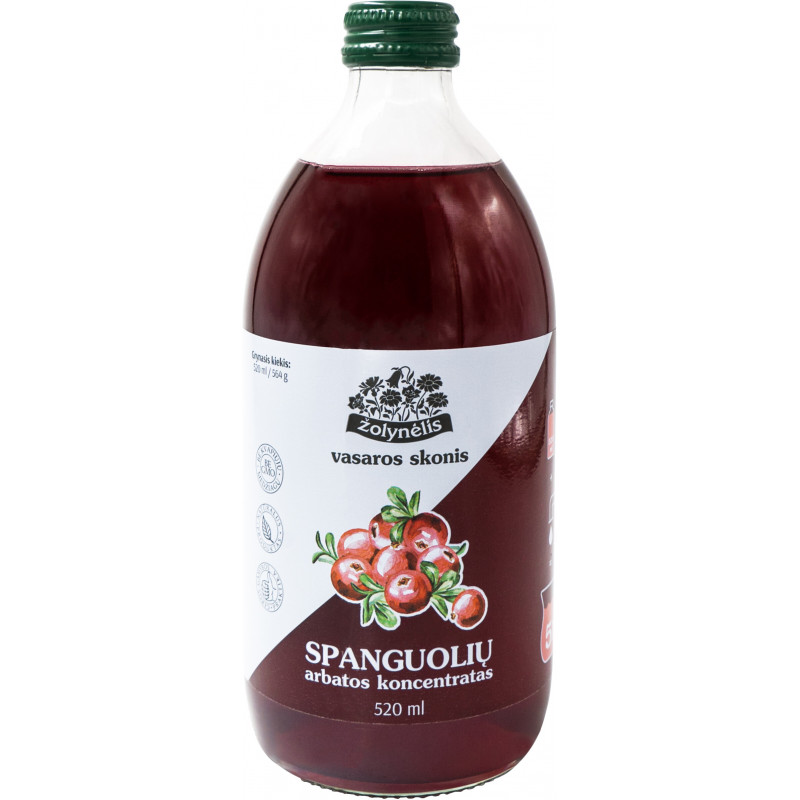 Spanguolių arbatos koncentratas''Žolynėlis'' 520ml